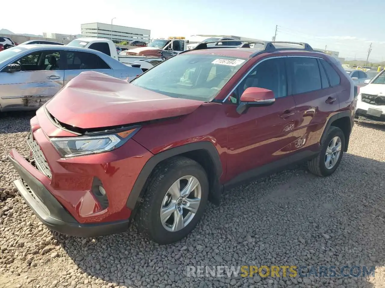 1 Photograph of a damaged car 2T3W1RFV9MW176013 TOYOTA RAV4 2021