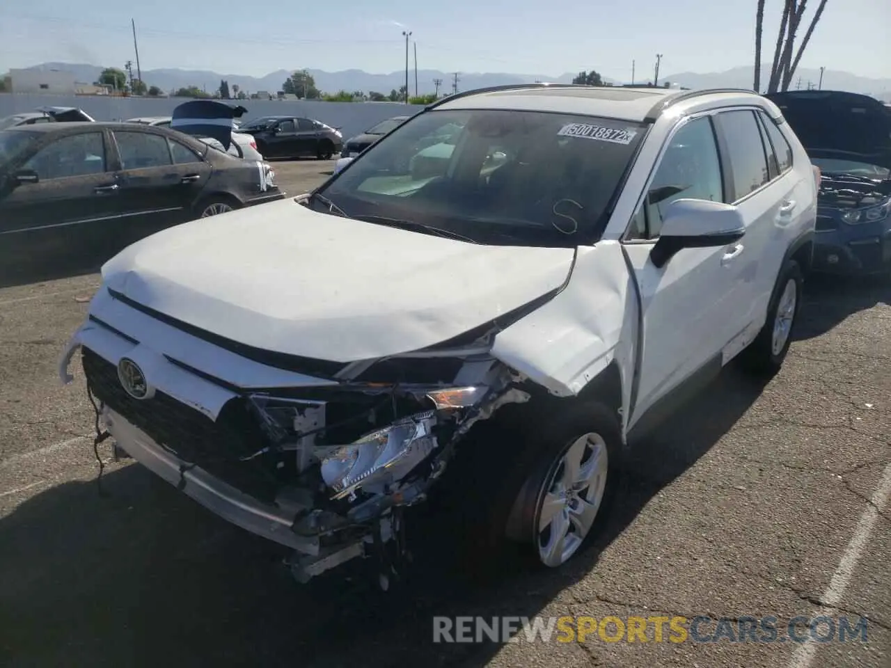 2 Photograph of a damaged car 2T3W1RFVXMC101371 TOYOTA RAV4 2021