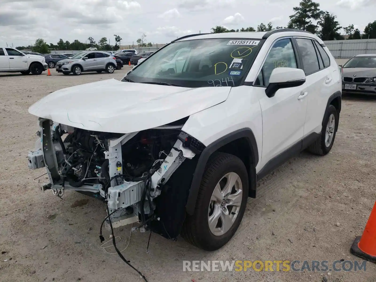 2 Photograph of a damaged car 2T3W1RFVXMC109244 TOYOTA RAV4 2021