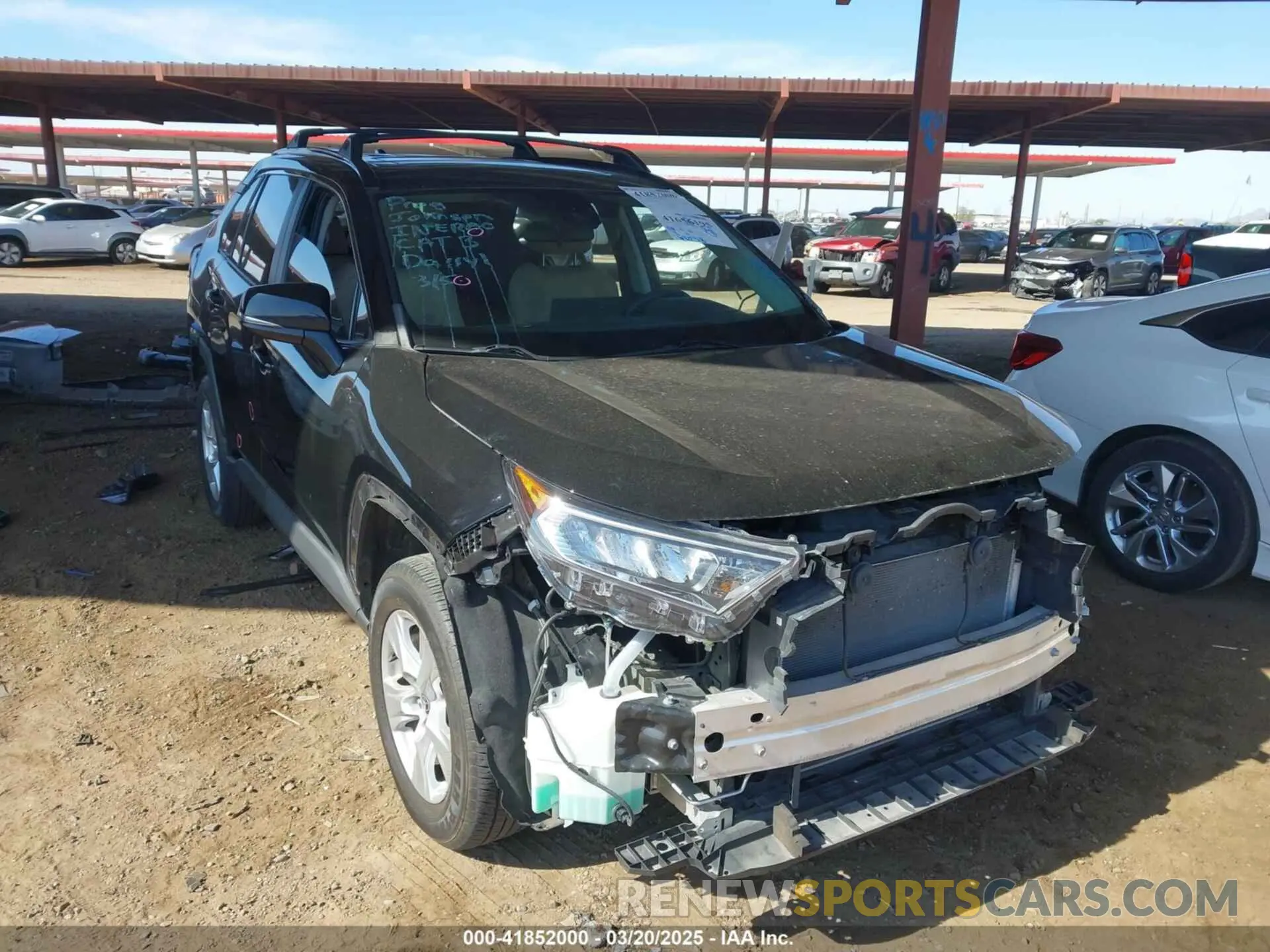 1 Photograph of a damaged car 2T3W1RFVXMC162249 TOYOTA RAV4 2021
