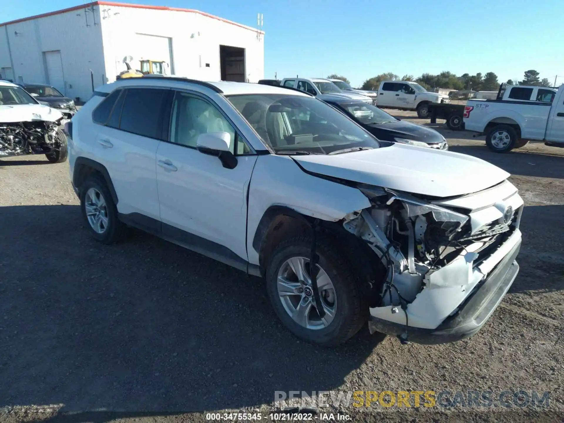 1 Photograph of a damaged car 2T3W1RFVXMW115950 TOYOTA RAV4 2021