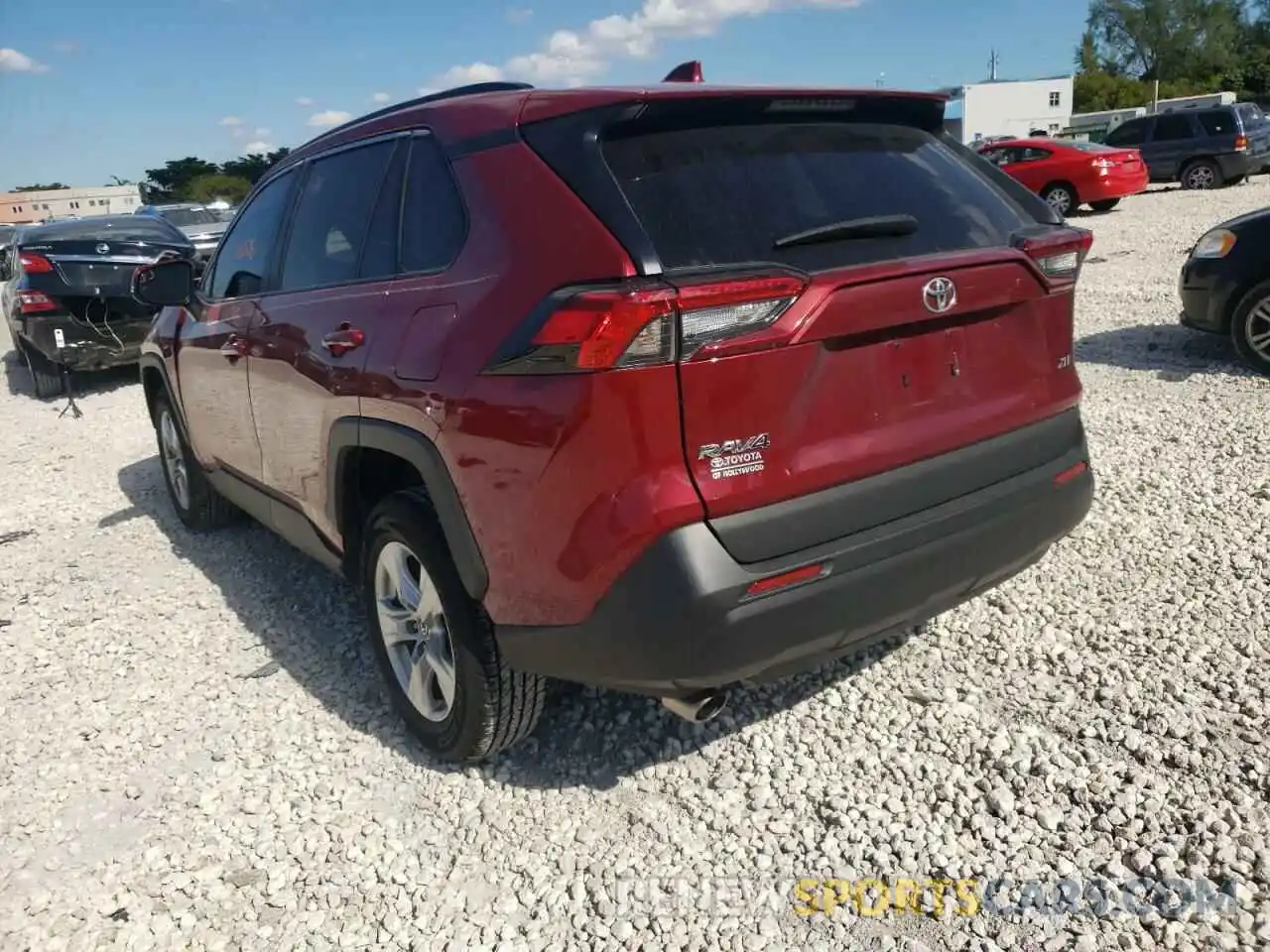 3 Photograph of a damaged car 2T3W1RFVXMW121747 TOYOTA RAV4 2021