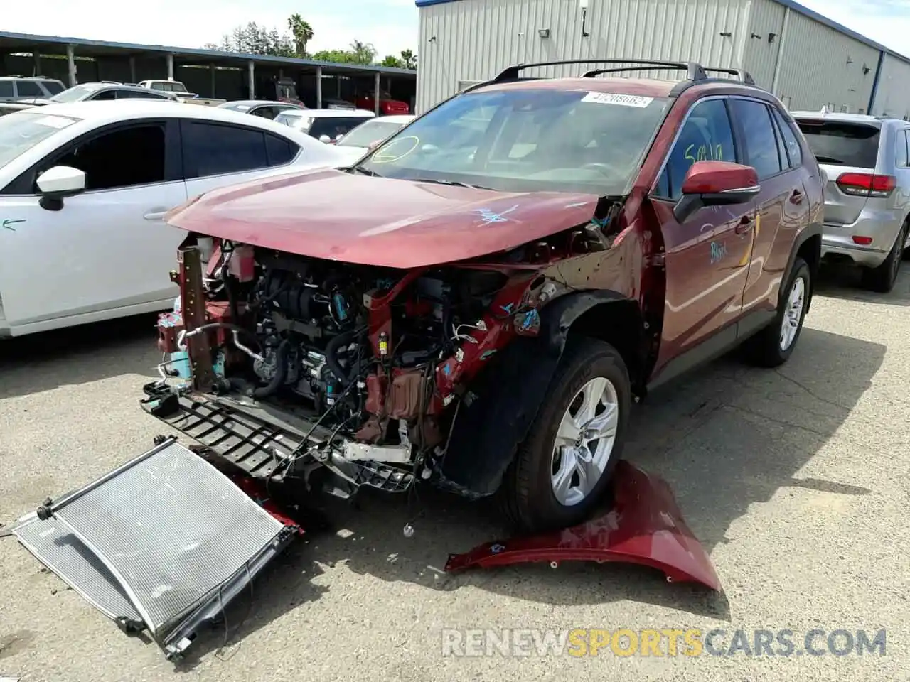 2 Photograph of a damaged car 2T3W1RFVXMW160578 TOYOTA RAV4 2021