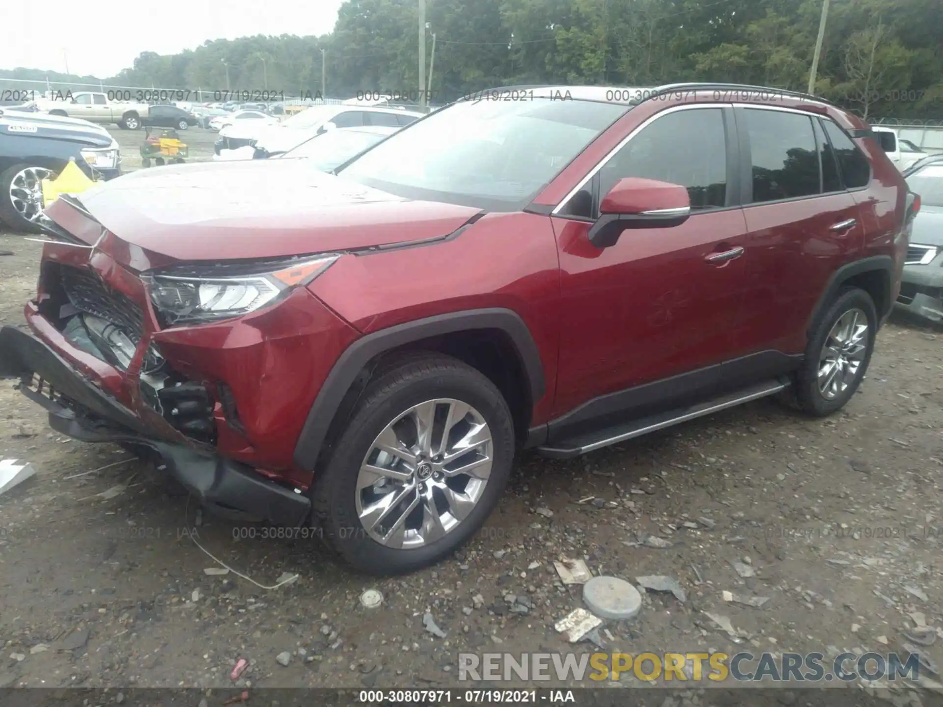 2 Photograph of a damaged car 2T3Y1RFV6MW147710 TOYOTA RAV4 2021