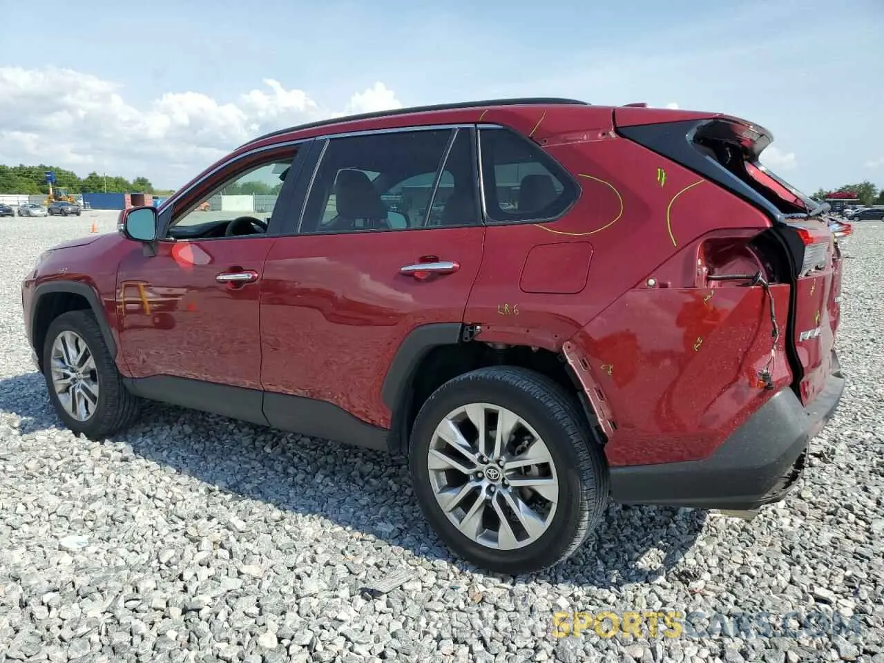 2 Photograph of a damaged car 2T3Y1RFV7MW144508 TOYOTA RAV4 2021