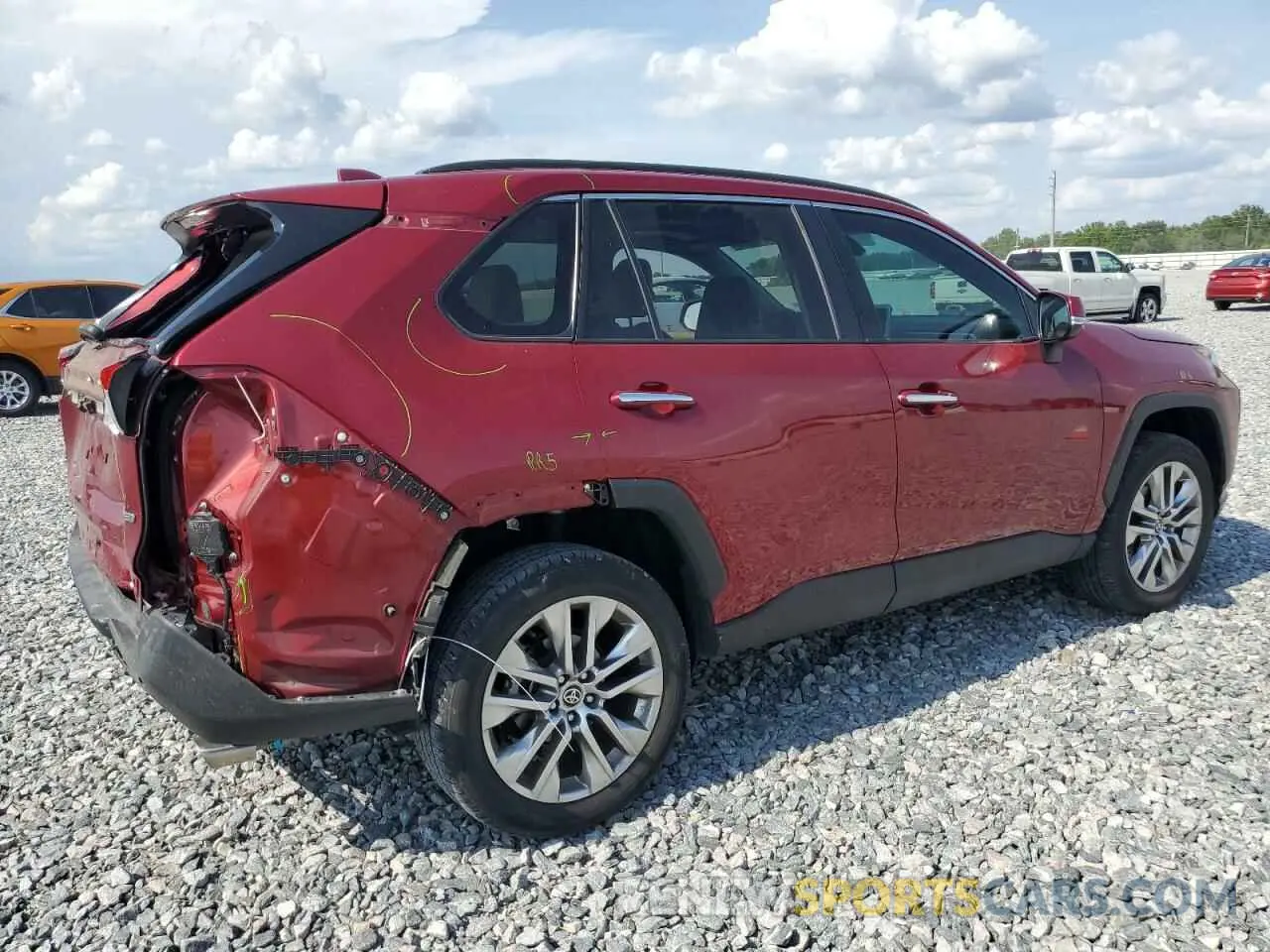 3 Photograph of a damaged car 2T3Y1RFV7MW144508 TOYOTA RAV4 2021