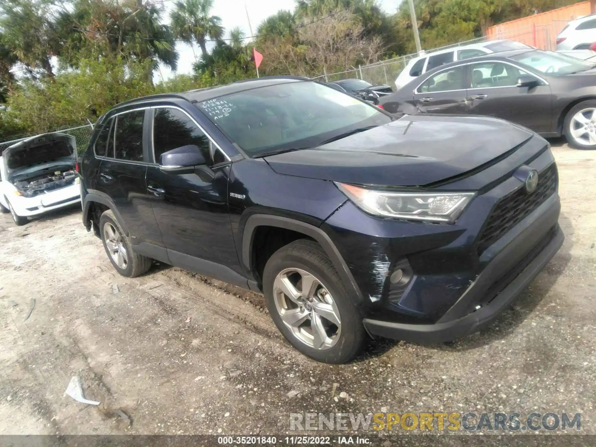 1 Photograph of a damaged car 4T3B6RFV0MU038697 TOYOTA RAV4 2021