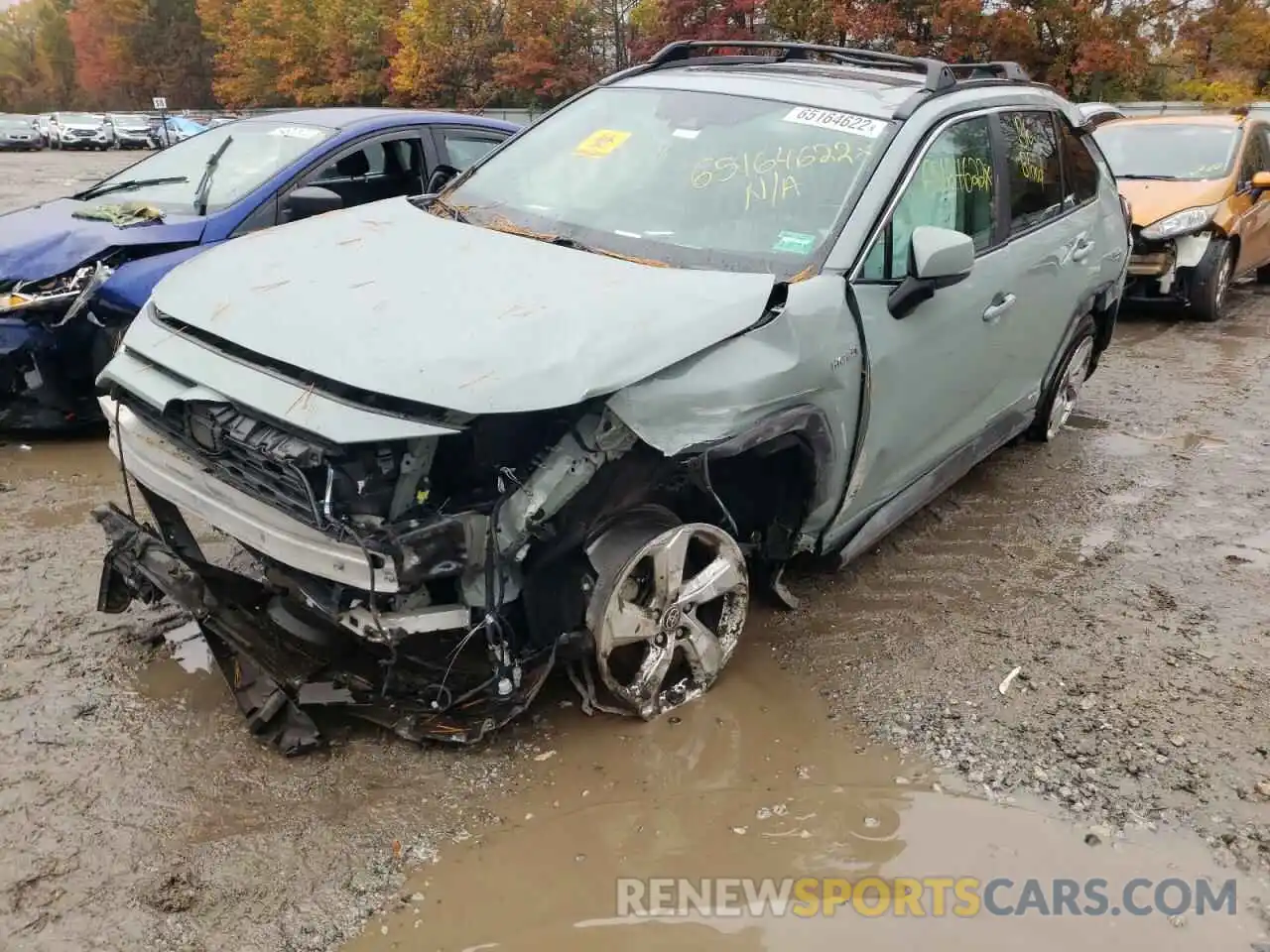 2 Photograph of a damaged car 4T3B6RFV2MU051290 TOYOTA RAV4 2021