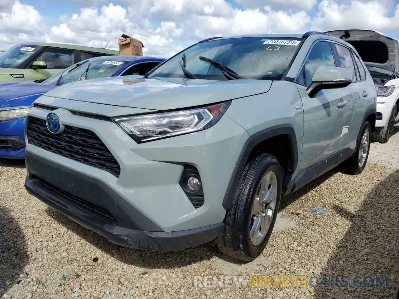 1 Photograph of a damaged car 4T3B6RFV3MU040718 TOYOTA RAV4 2021