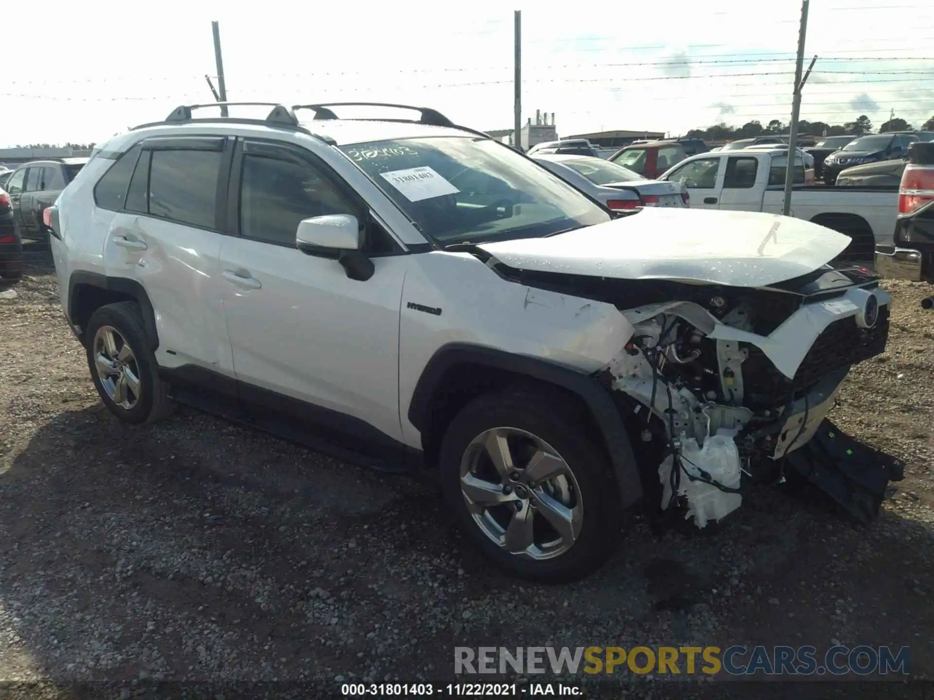 1 Photograph of a damaged car 4T3B6RFV4MU051517 TOYOTA RAV4 2021