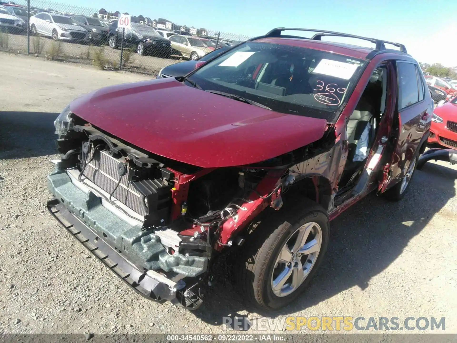 2 Photograph of a damaged car 4T3B6RFV5MU008644 TOYOTA RAV4 2021