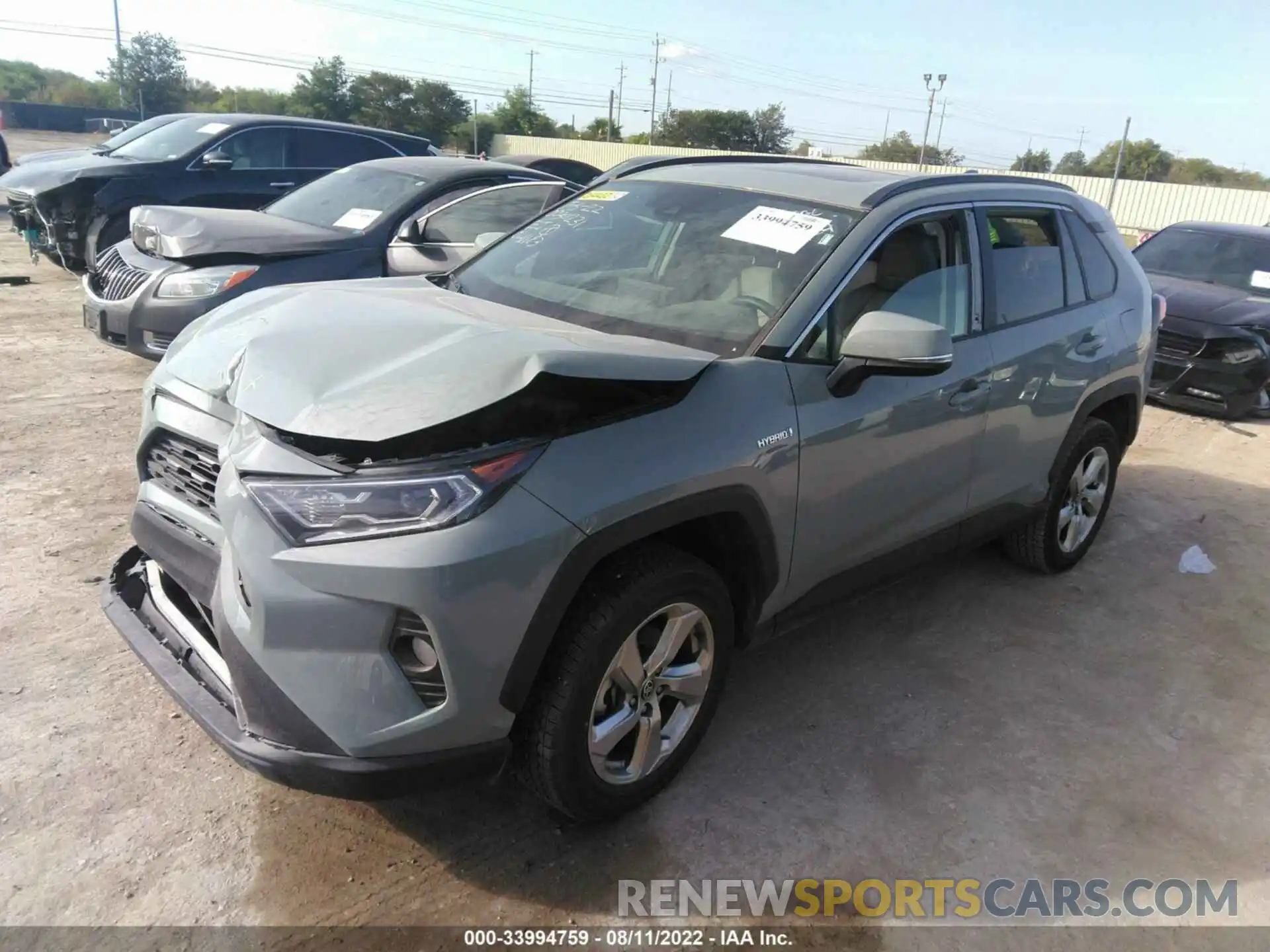 2 Photograph of a damaged car 4T3B6RFV6MU041183 TOYOTA RAV4 2021