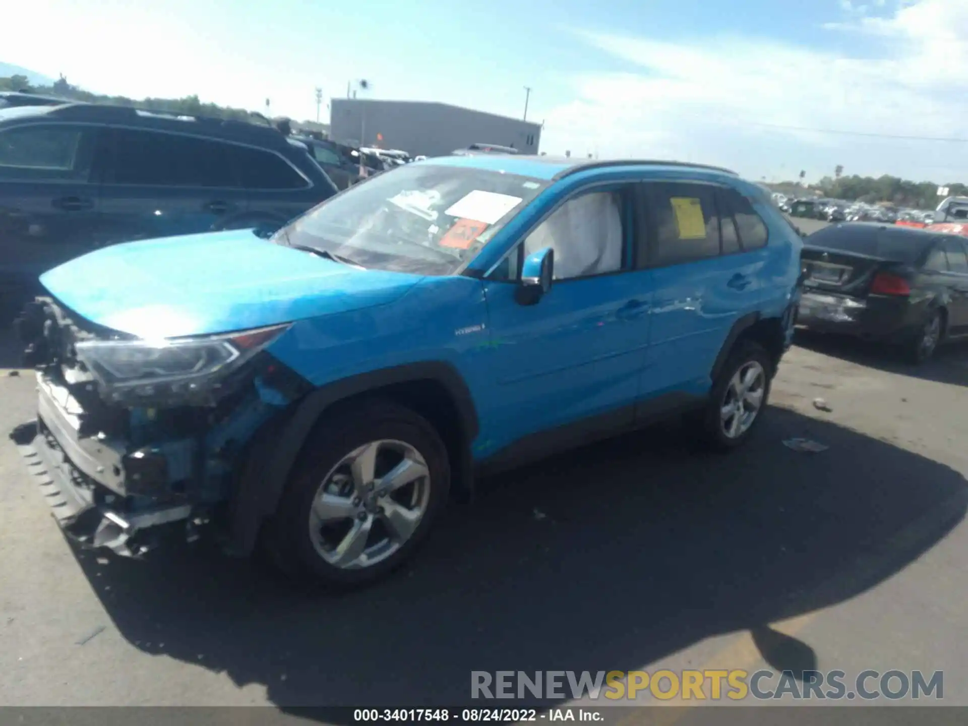 2 Photograph of a damaged car 4T3B6RFV7MU019242 TOYOTA RAV4 2021