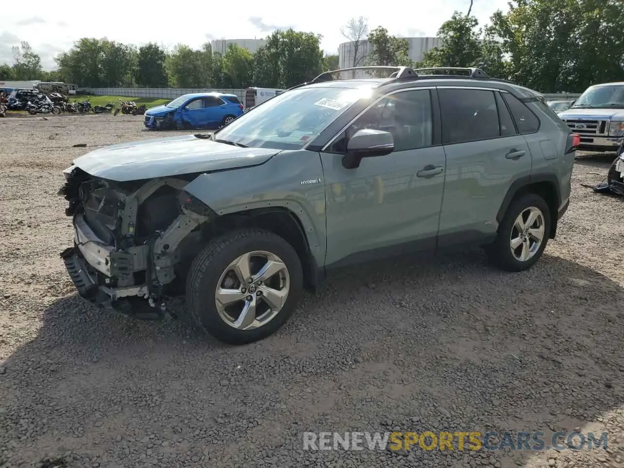 1 Photograph of a damaged car 4T3B6RFV8MU048197 TOYOTA RAV4 2021
