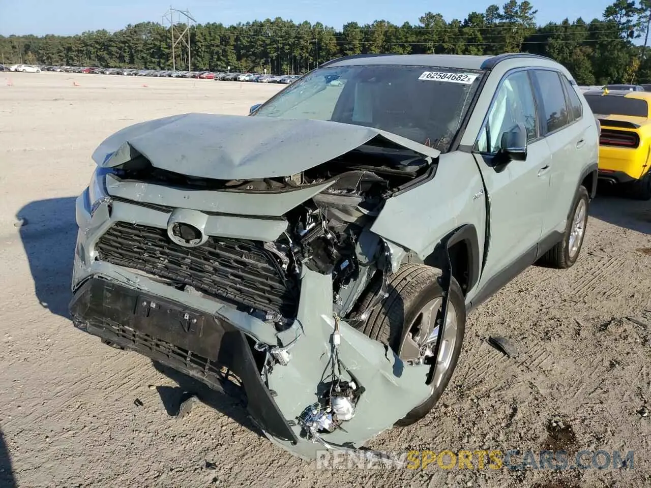 2 Photograph of a damaged car 4T3B6RFV8MU051231 TOYOTA RAV4 2021