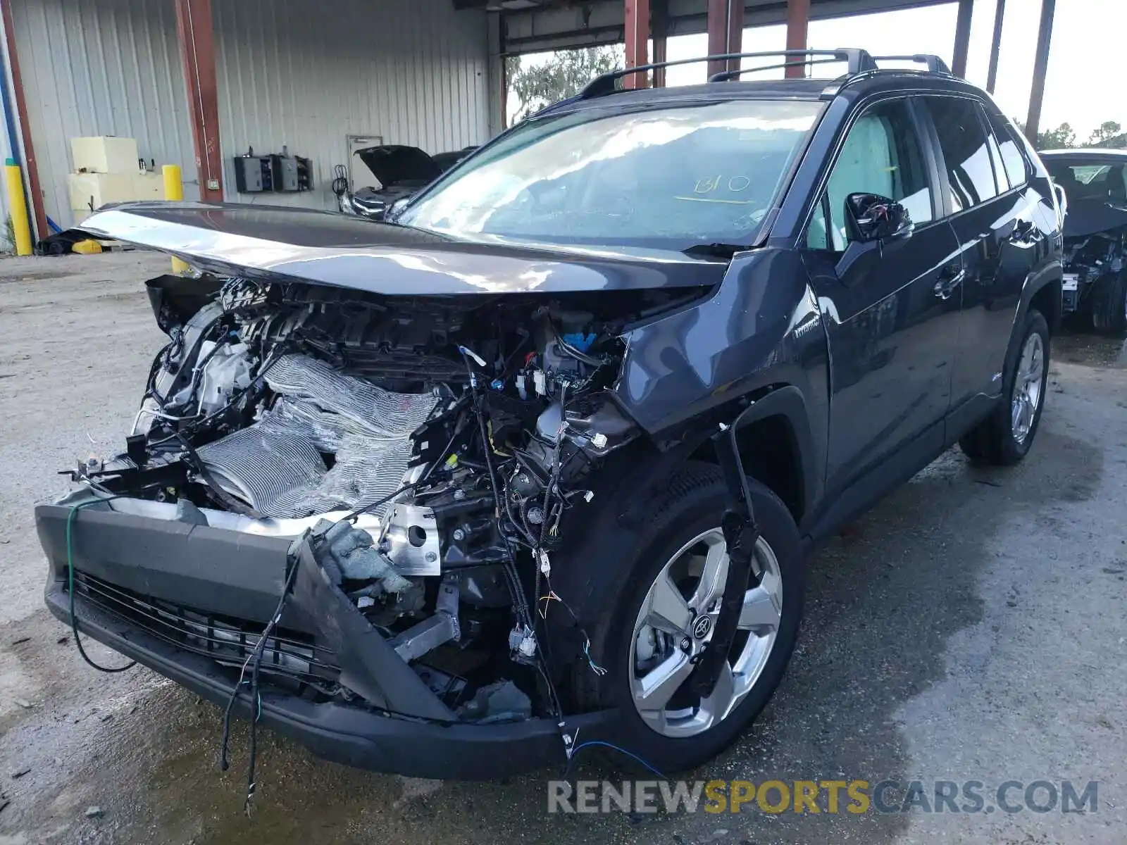 2 Photograph of a damaged car 4T3B6RFV9MU046605 TOYOTA RAV4 2021