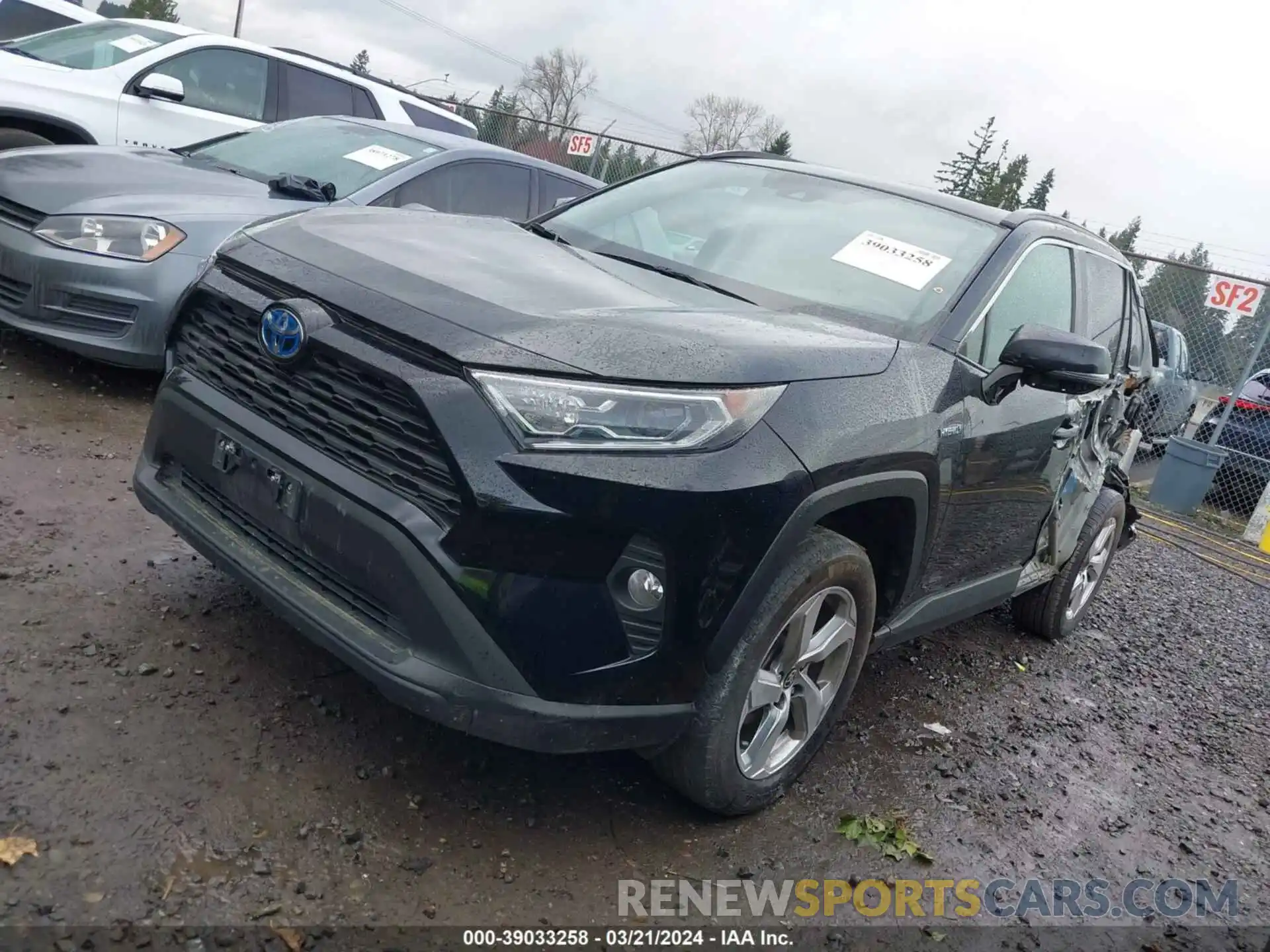 2 Photograph of a damaged car 4T3B6RFV9MU048838 TOYOTA RAV4 2021