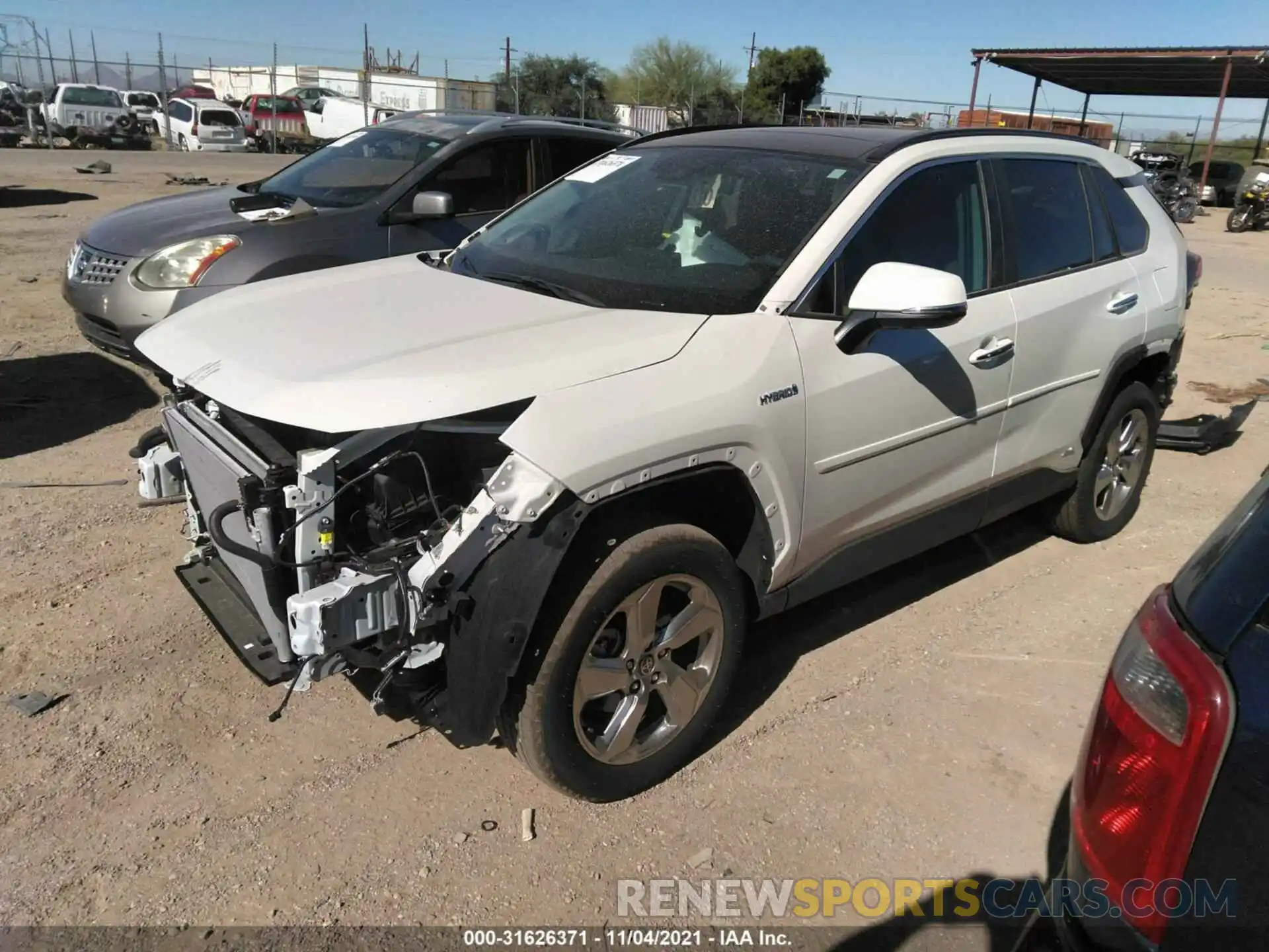 2 Photograph of a damaged car 4T3D6RFV3MU046429 TOYOTA RAV4 2021