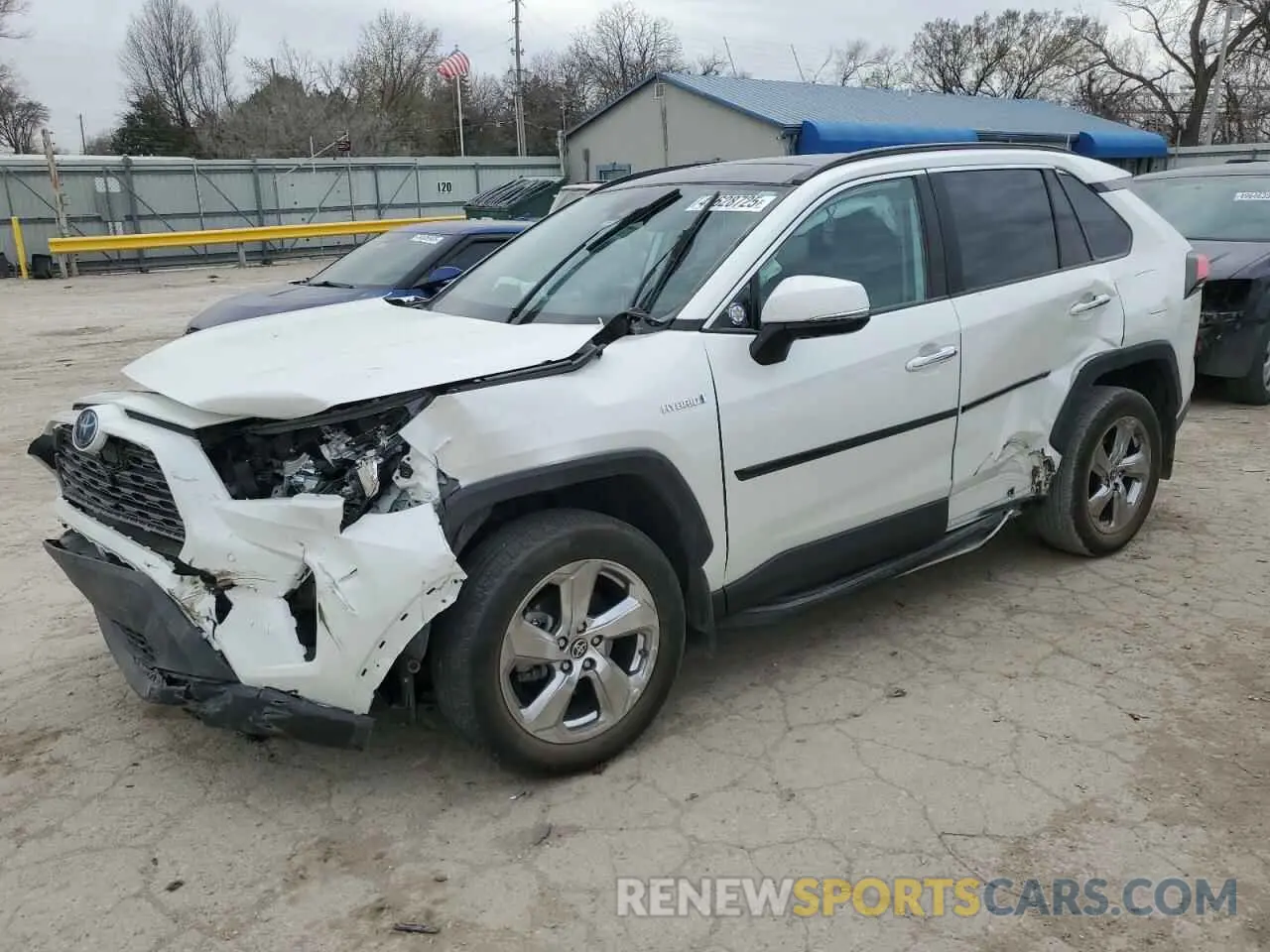 1 Photograph of a damaged car 4T3D6RFV4MU050070 TOYOTA RAV4 2021