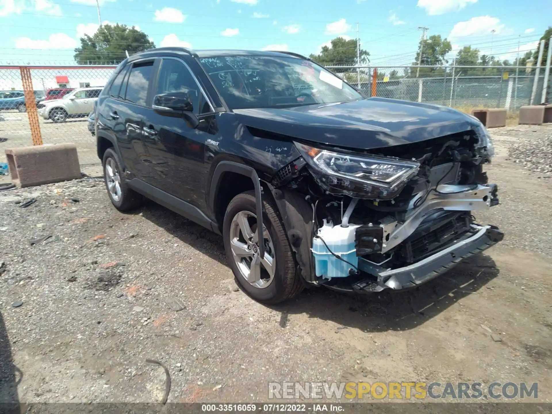 1 Photograph of a damaged car 4T3D6RFV6MU054380 TOYOTA RAV4 2021