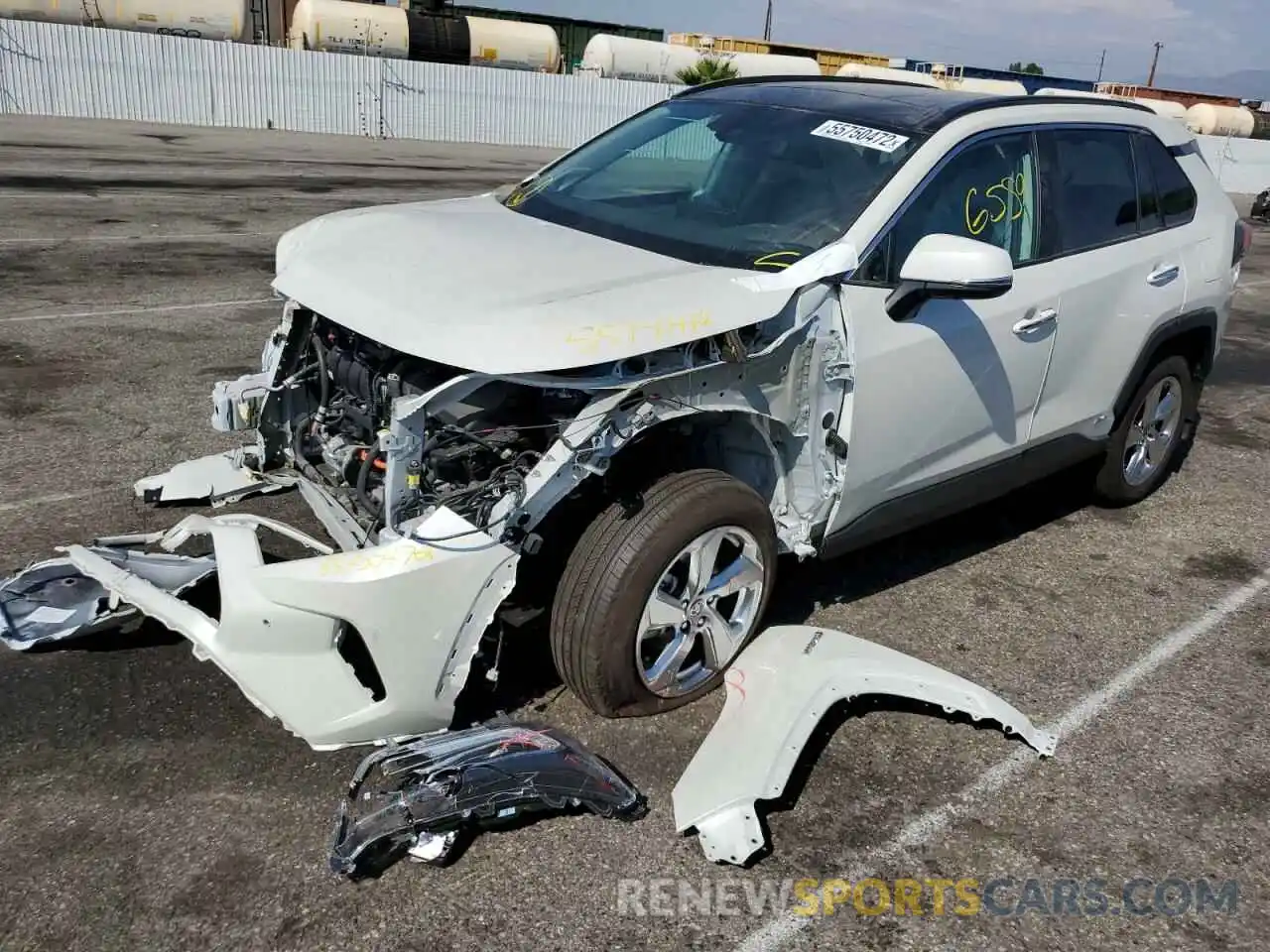 2 Photograph of a damaged car 4T3D6RFV9MU063574 TOYOTA RAV4 2021