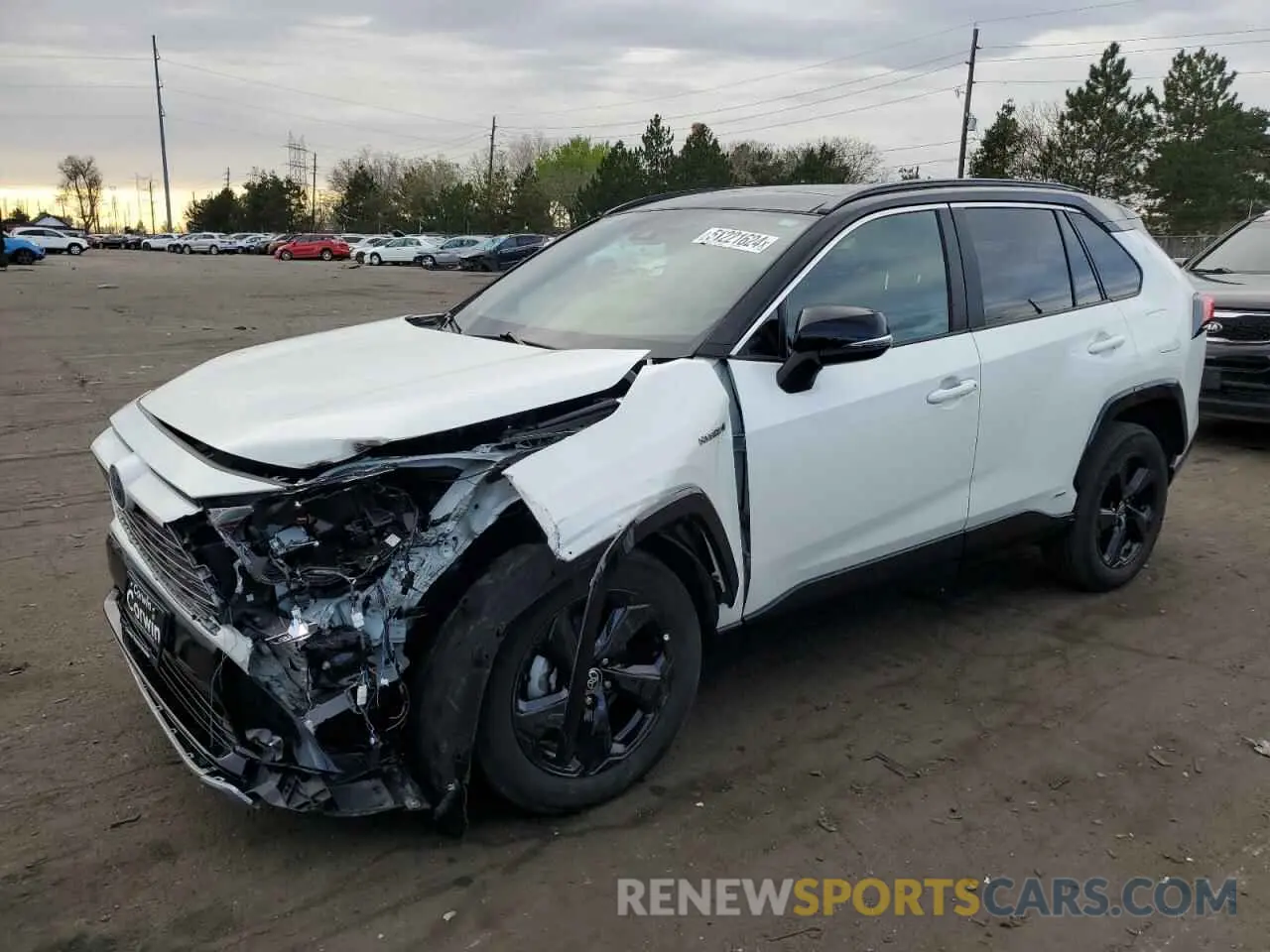1 Photograph of a damaged car 4T3E6RFV0MU032833 TOYOTA RAV4 2021