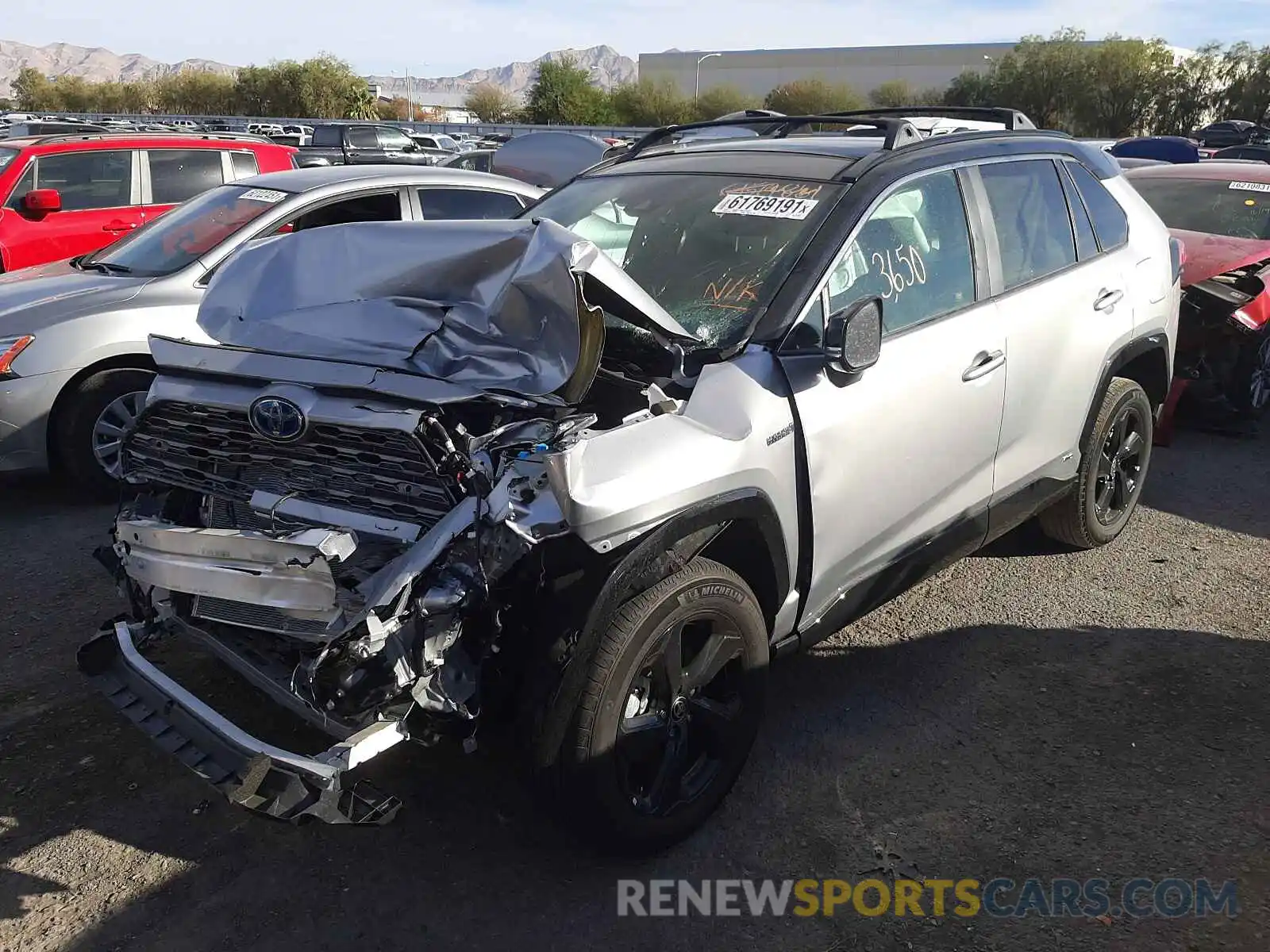 2 Photograph of a damaged car 4T3E6RFV1MU041394 TOYOTA RAV4 2021