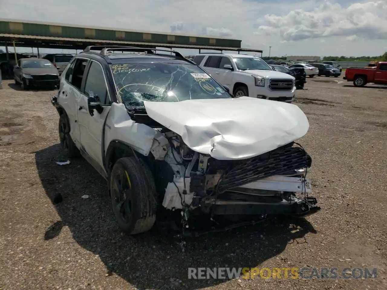 1 Photograph of a damaged car 4T3E6RFV1MU046045 TOYOTA RAV4 2021