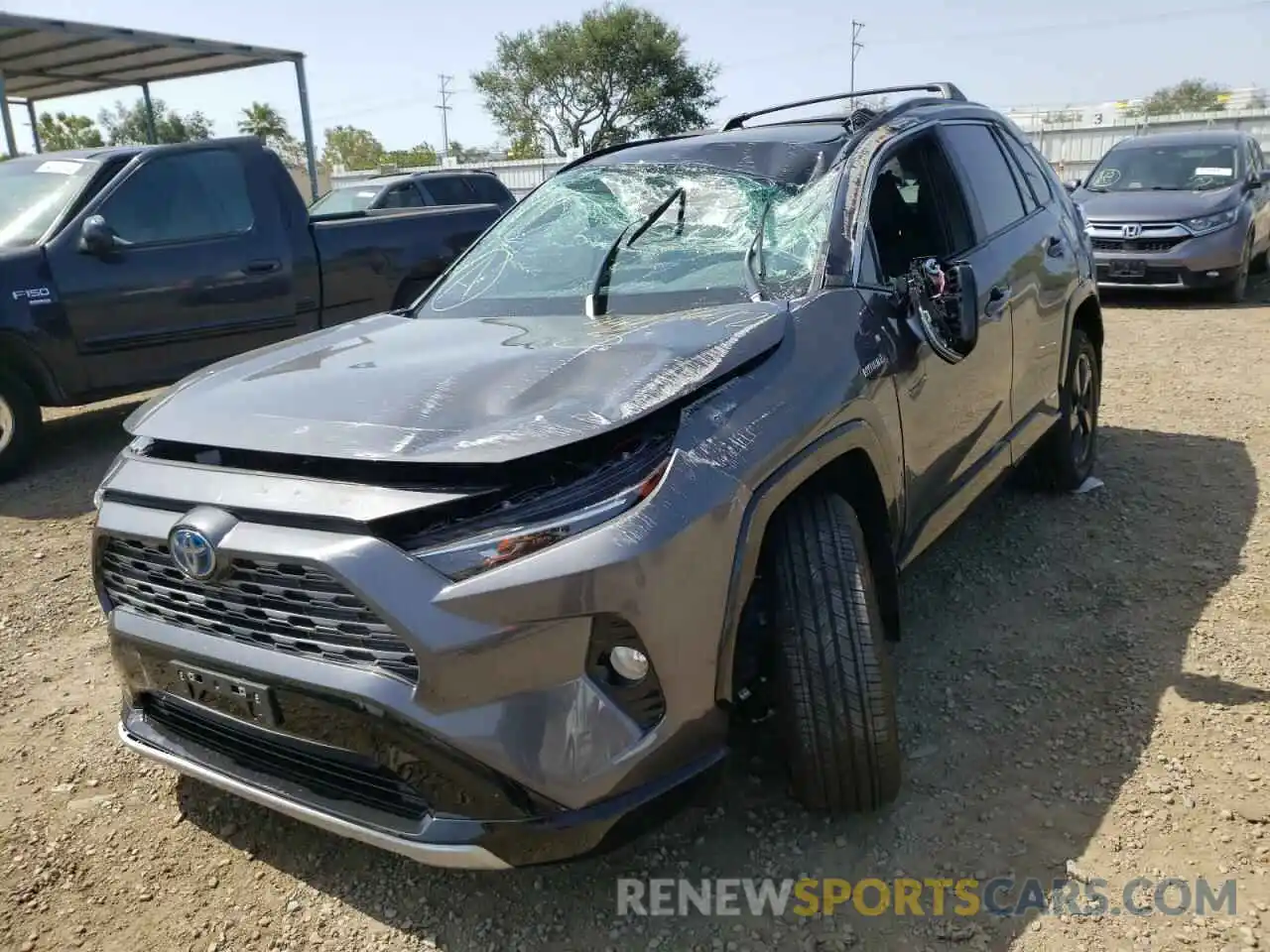 2 Photograph of a damaged car 4T3E6RFV2MU051769 TOYOTA RAV4 2021