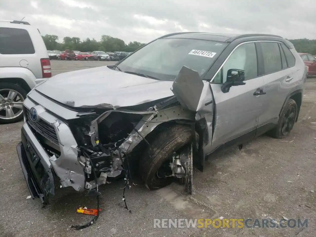 2 Photograph of a damaged car 4T3E6RFV3MU057483 TOYOTA RAV4 2021