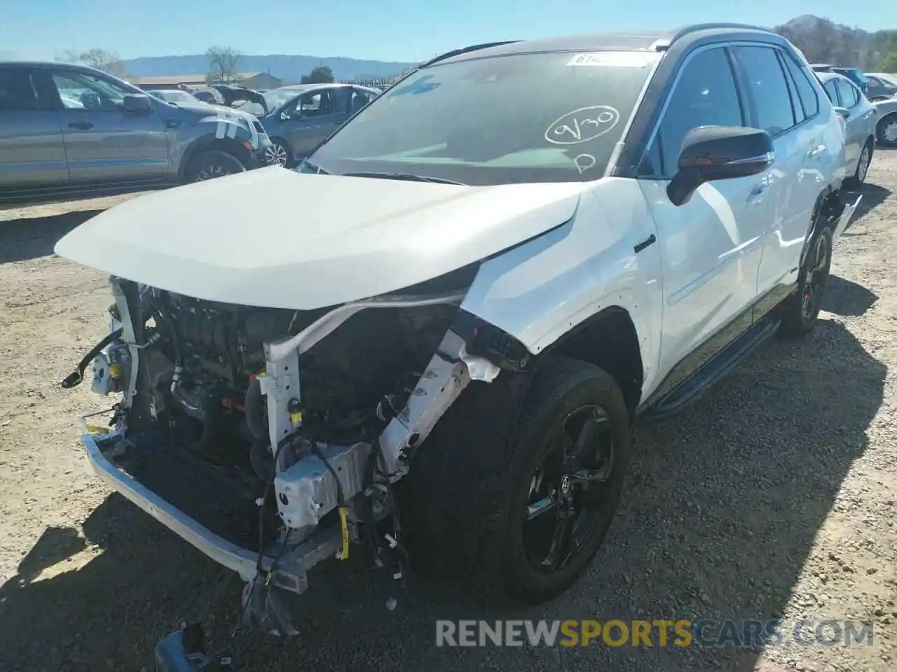 2 Photograph of a damaged car 4T3E6RFV4MU003531 TOYOTA RAV4 2021