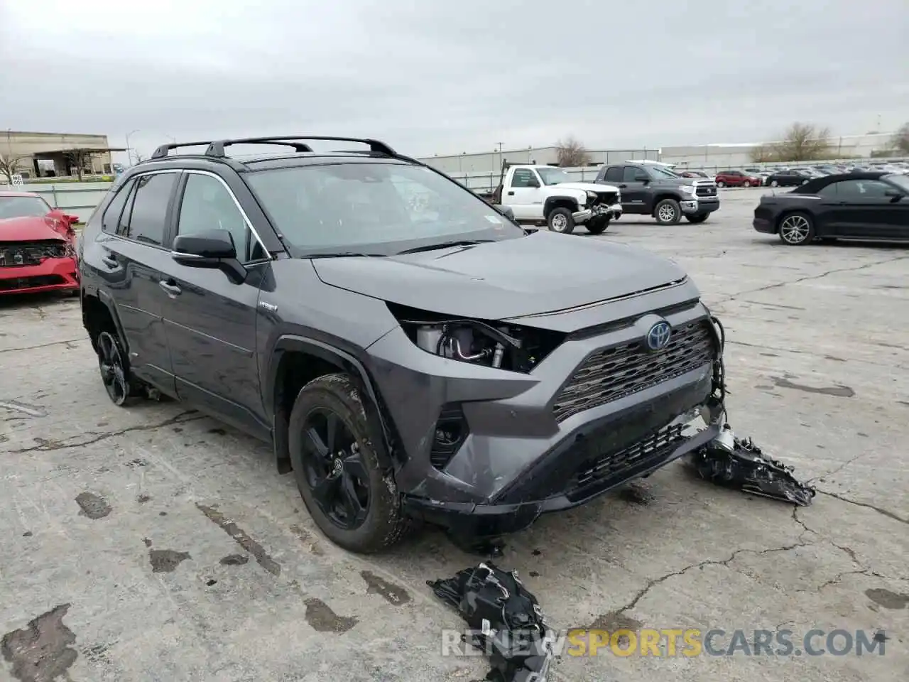 1 Photograph of a damaged car 4T3E6RFV5MU040104 TOYOTA RAV4 2021