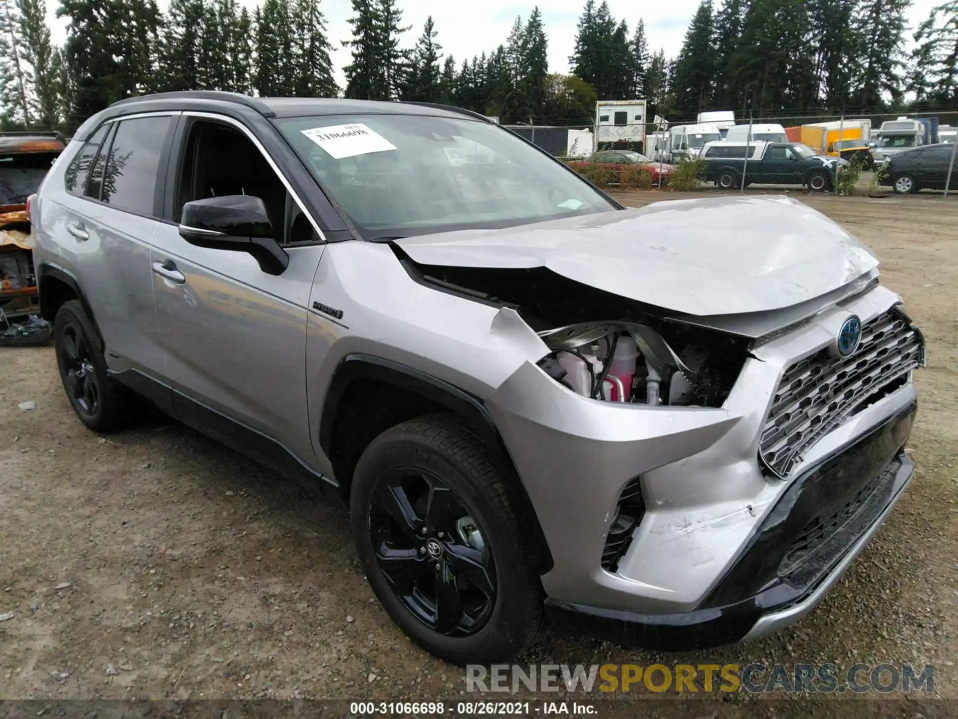 1 Photograph of a damaged car 4T3E6RFV9MU003671 TOYOTA RAV4 2021