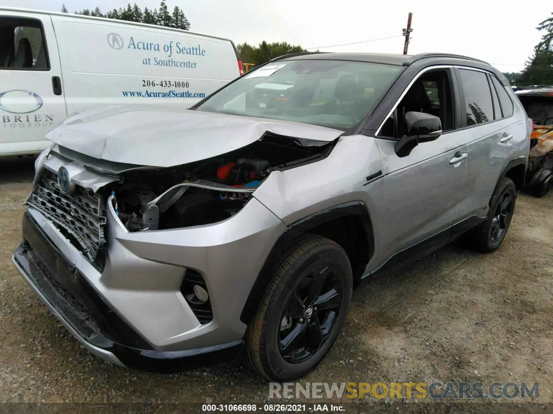 2 Photograph of a damaged car 4T3E6RFV9MU003671 TOYOTA RAV4 2021