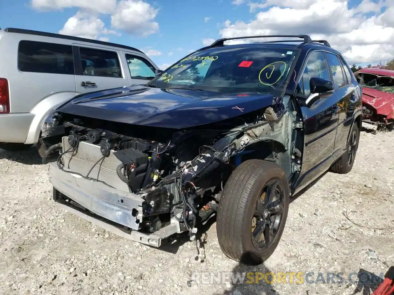 2 Photograph of a damaged car 4T3E6RFV9MU013701 TOYOTA RAV4 2021