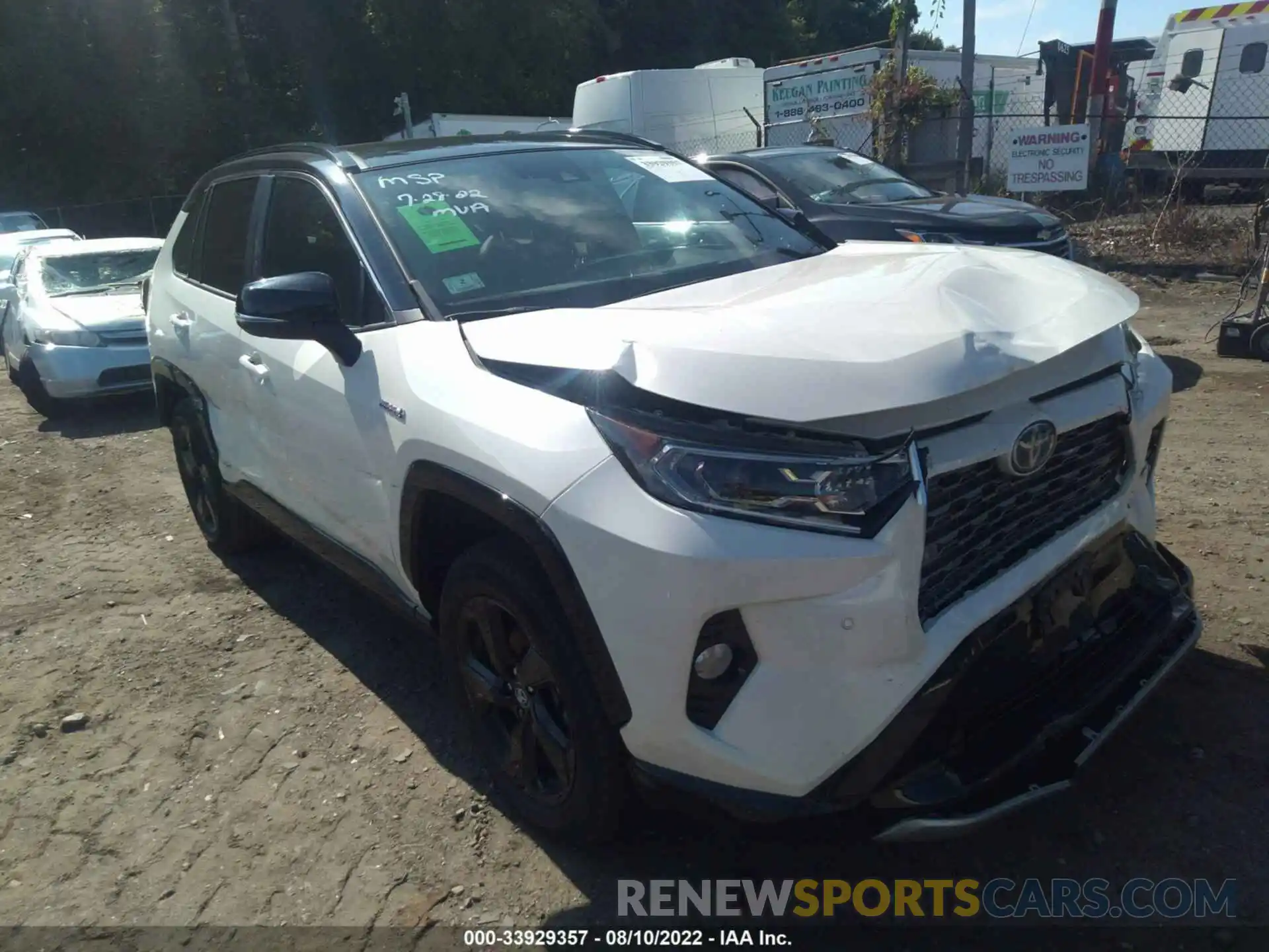 1 Photograph of a damaged car 4T3E6RFV9MU022219 TOYOTA RAV4 2021