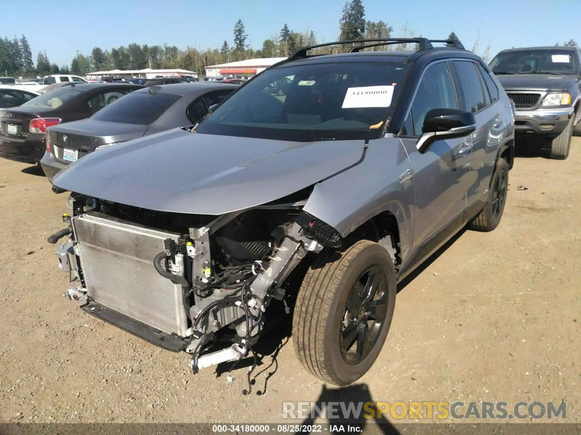 2 Photograph of a damaged car 4T3E6RFV9MU056418 TOYOTA RAV4 2021