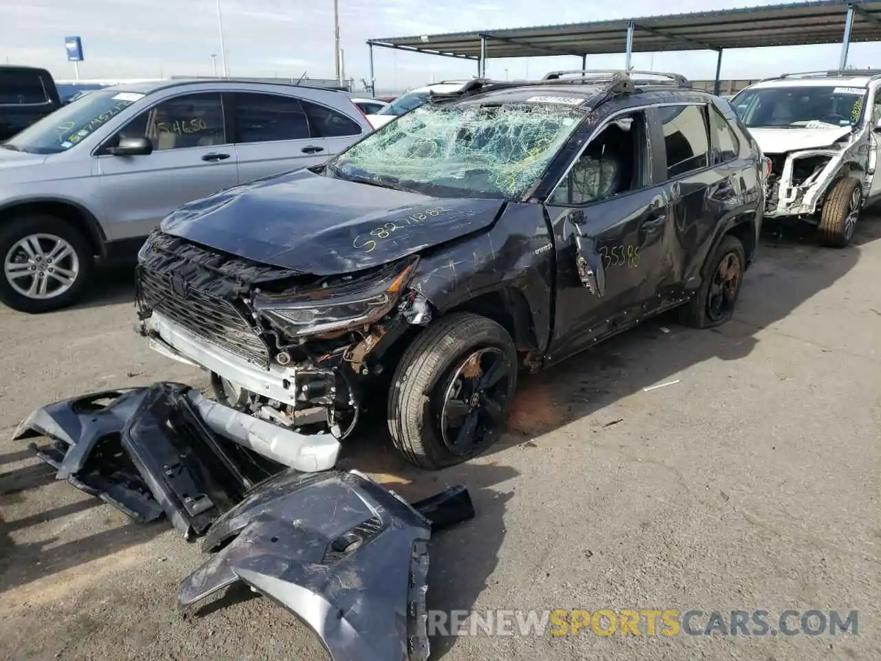 2 Photograph of a damaged car 4T3E6RFVXMU035528 TOYOTA RAV4 2021