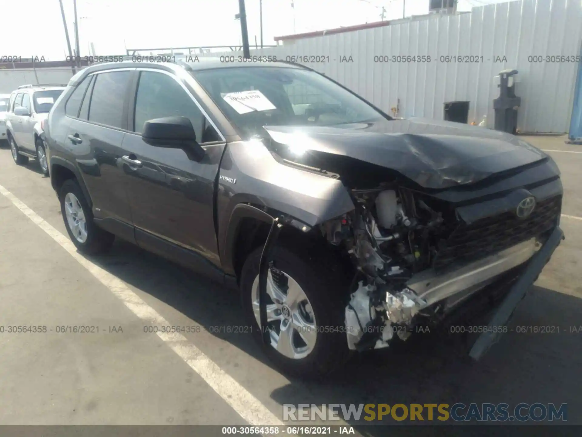 1 Photograph of a damaged car 4T3L6RFV2MU012672 TOYOTA RAV4 2021