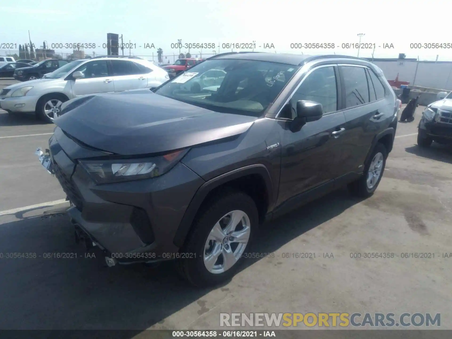 2 Photograph of a damaged car 4T3L6RFV2MU012672 TOYOTA RAV4 2021