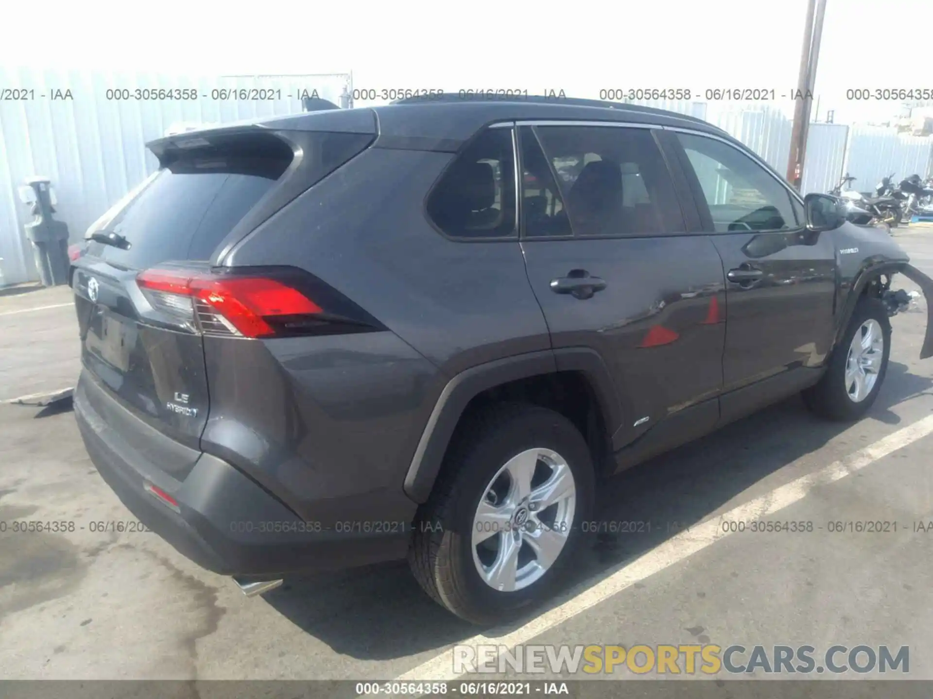 4 Photograph of a damaged car 4T3L6RFV2MU012672 TOYOTA RAV4 2021