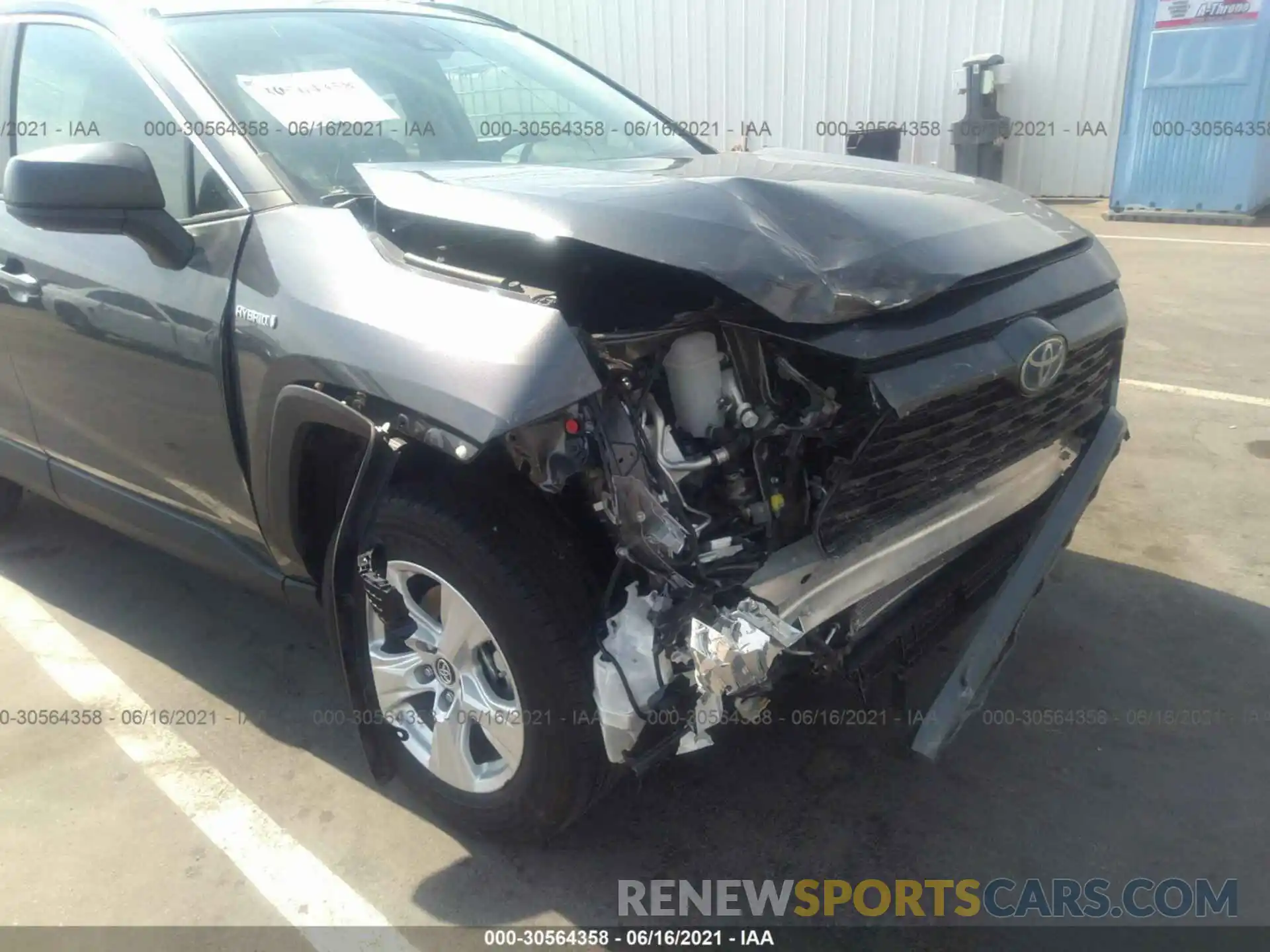 6 Photograph of a damaged car 4T3L6RFV2MU012672 TOYOTA RAV4 2021