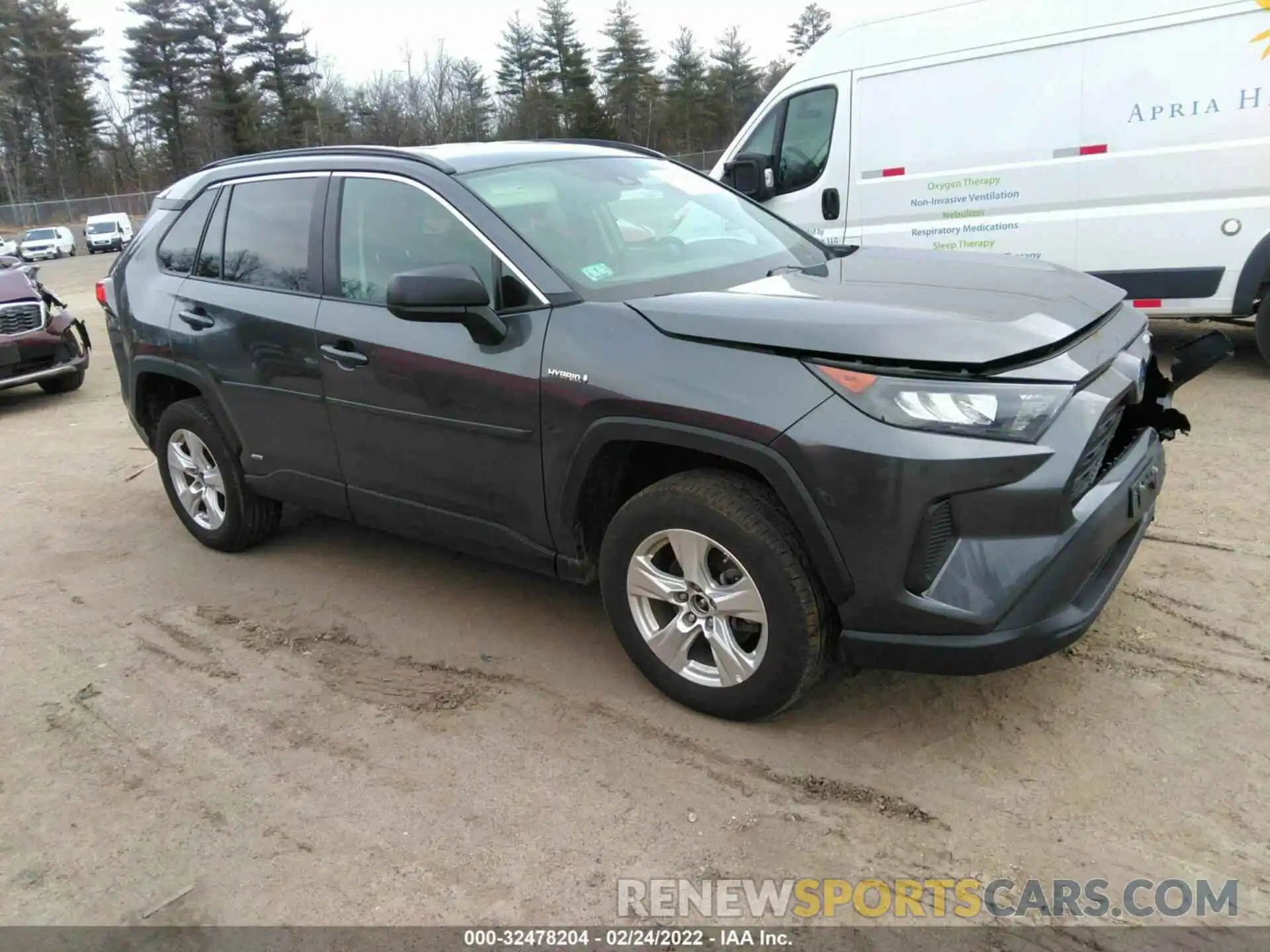 1 Photograph of a damaged car 4T3L6RFV5MU015422 TOYOTA RAV4 2021