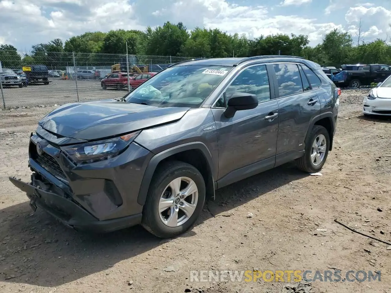 1 Photograph of a damaged car 4T3L6RFV6MU018023 TOYOTA RAV4 2021