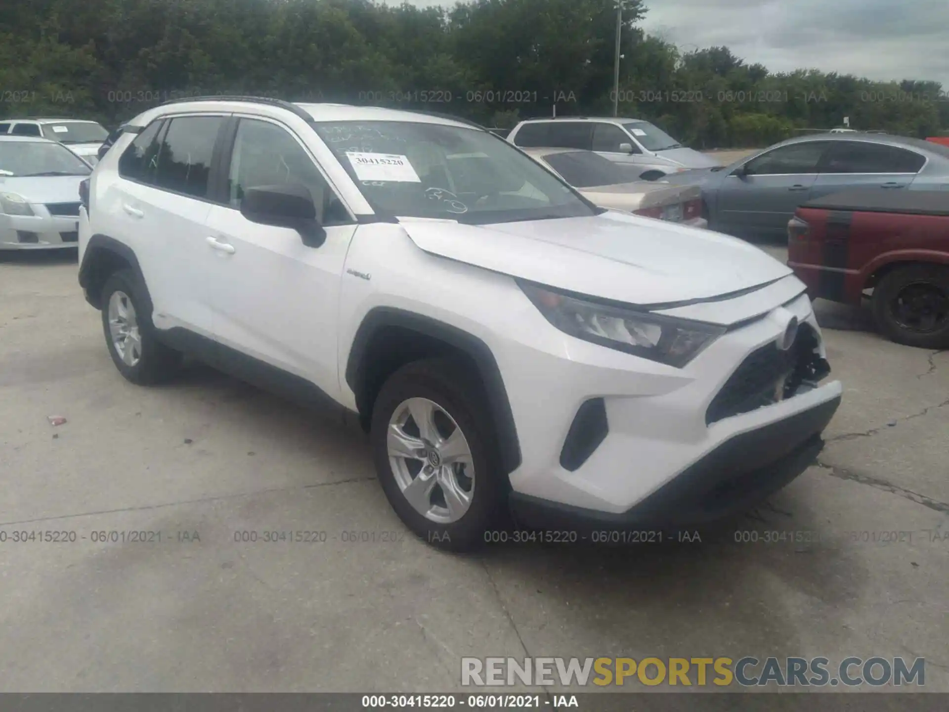 1 Photograph of a damaged car 4T3L6RFVXMU009812 TOYOTA RAV4 2021