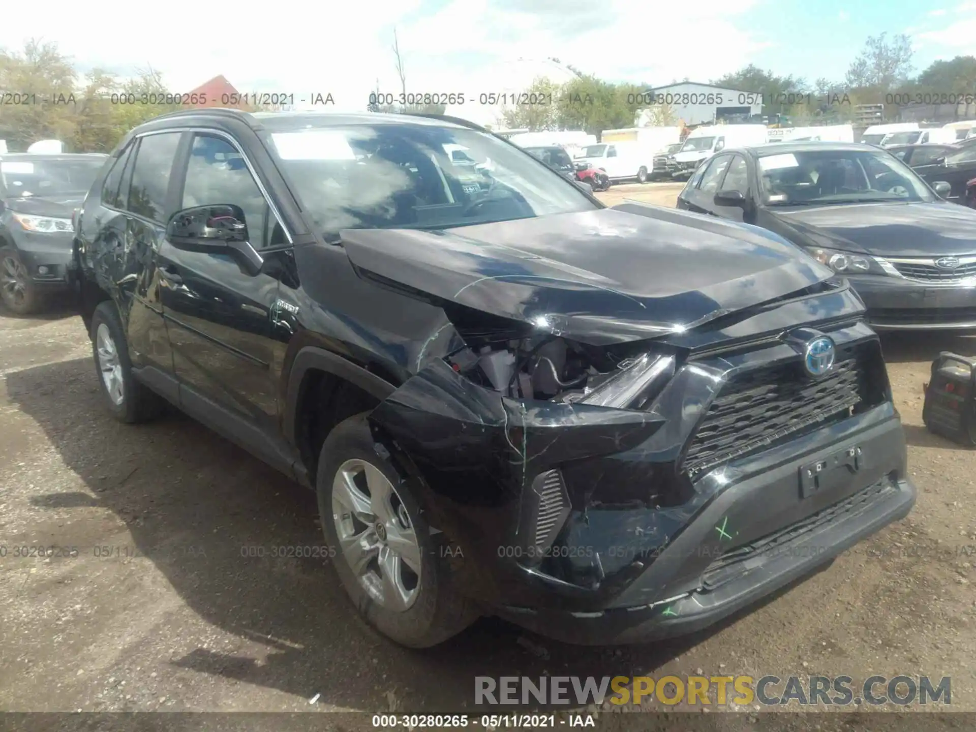 1 Photograph of a damaged car 4T3LWRFVXMU014072 TOYOTA RAV4 2021