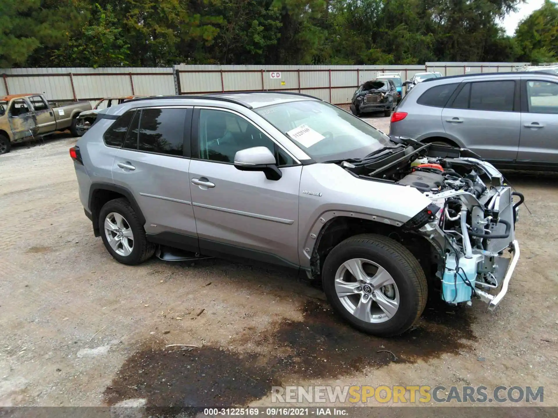 1 Photograph of a damaged car 4T3M6RFV3MU011387 TOYOTA RAV4 2021