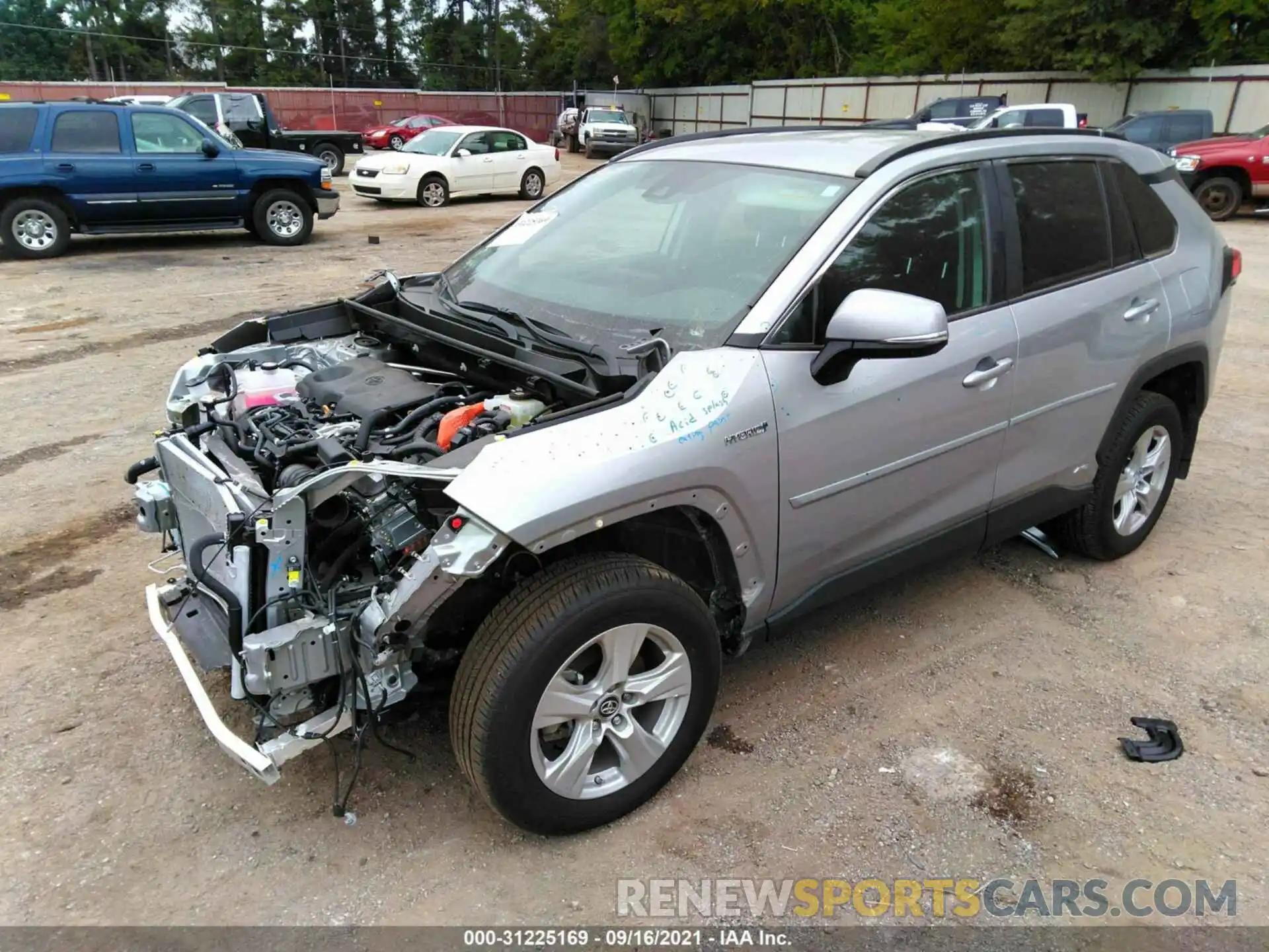 2 Photograph of a damaged car 4T3M6RFV3MU011387 TOYOTA RAV4 2021