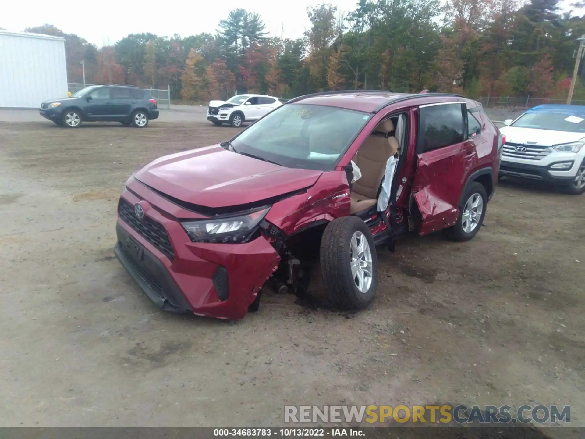 2 Photograph of a damaged car 4T3M6RFV5MU020365 TOYOTA RAV4 2021