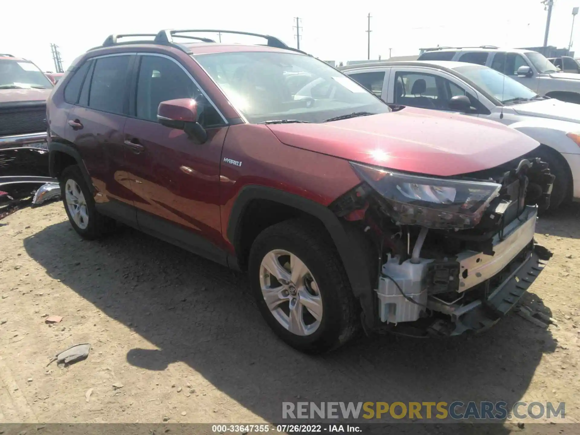 1 Photograph of a damaged car 4T3M6RFV9MU024452 TOYOTA RAV4 2021